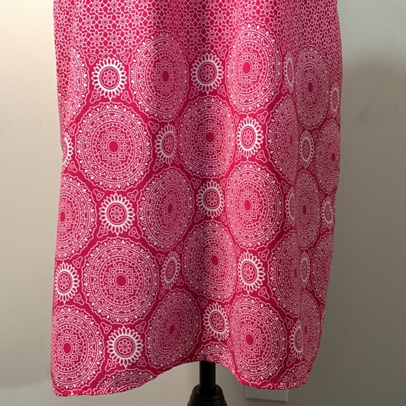 Buttons USA Geometric Beaded Neck Floral Short Tunic Sun Dress Size:M - Picture 4 of 11